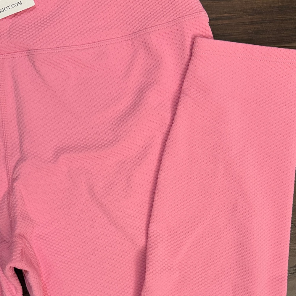 Beach Riot leggings Waffle Print Bubblegum Pink - Picture 7 of 8